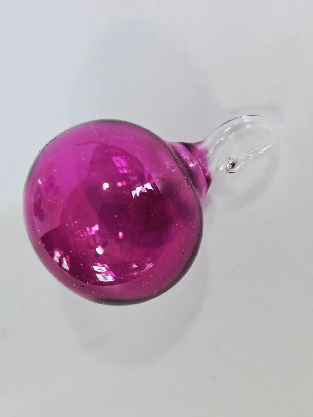 Vintage Handblown Romanian Crystal Christmas Tree Multicolored Glass Ornaments